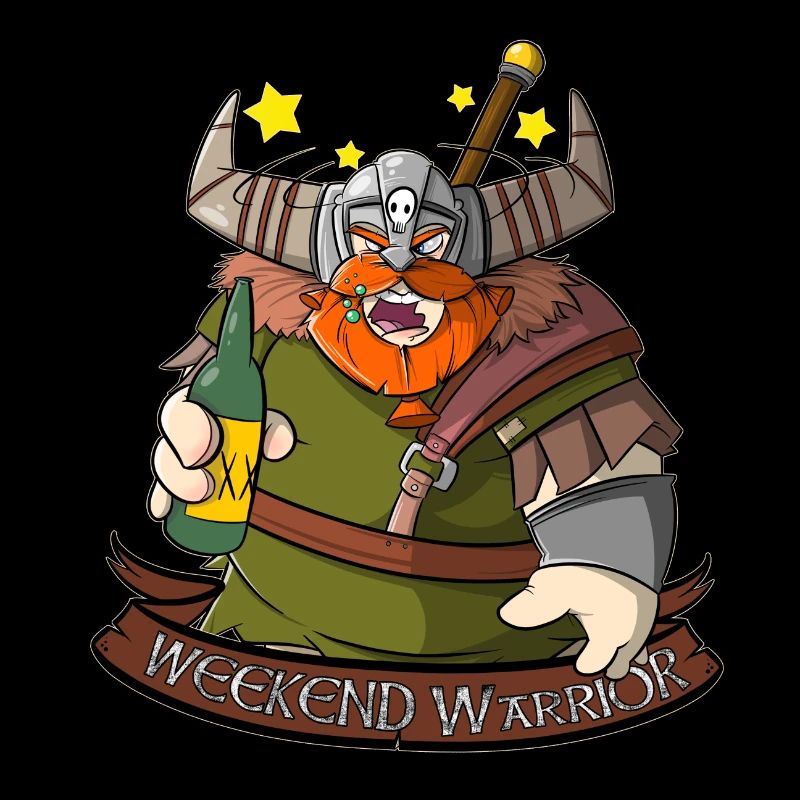Weekend Warrior - Wikinger mit Bier am Wochenende