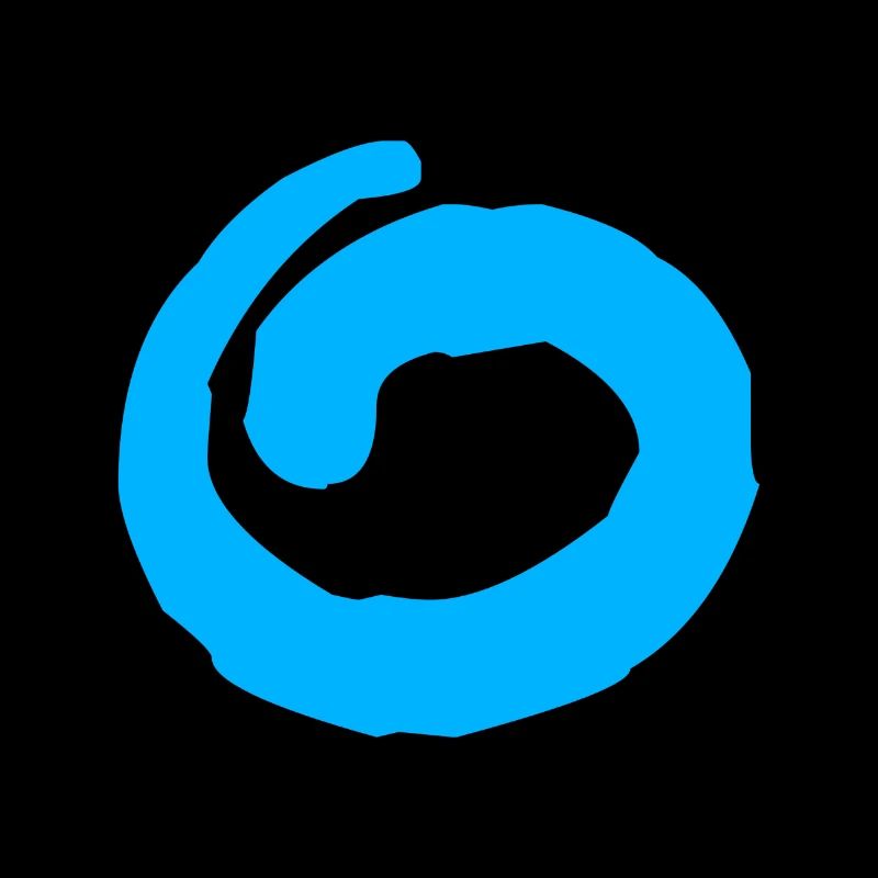 Stylischer Kreis (Blau)