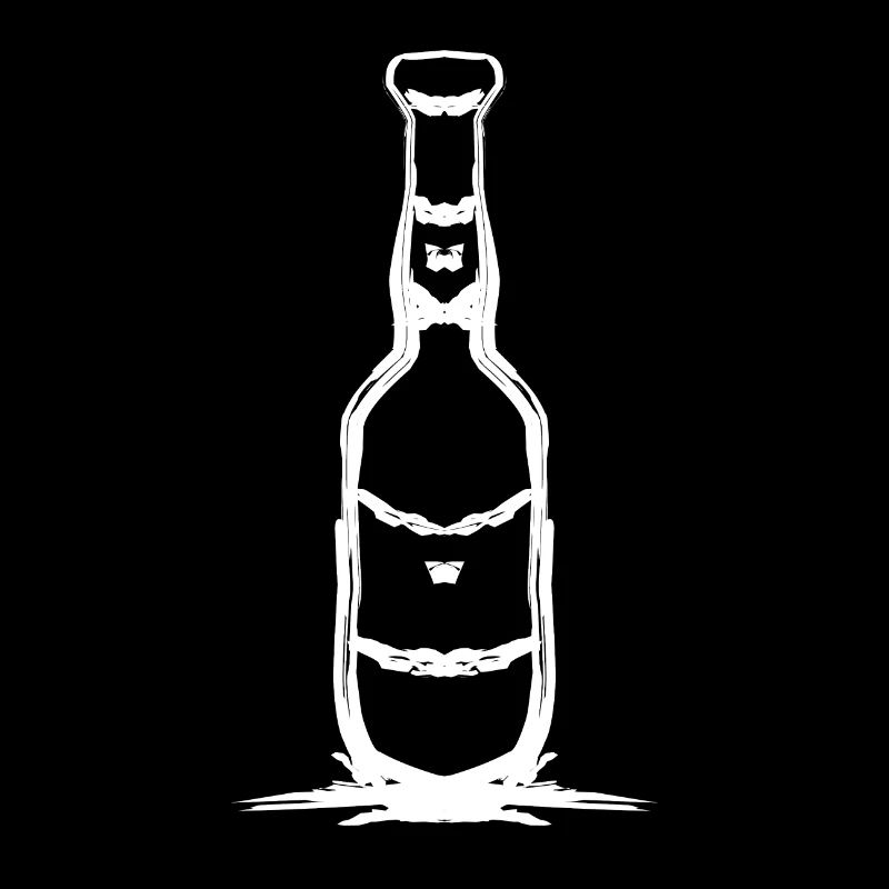 Simple bottle design in white