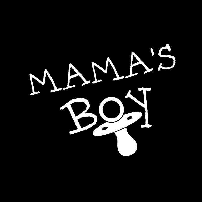 MAMA S BOY WHITE Tee Shirt & Gift