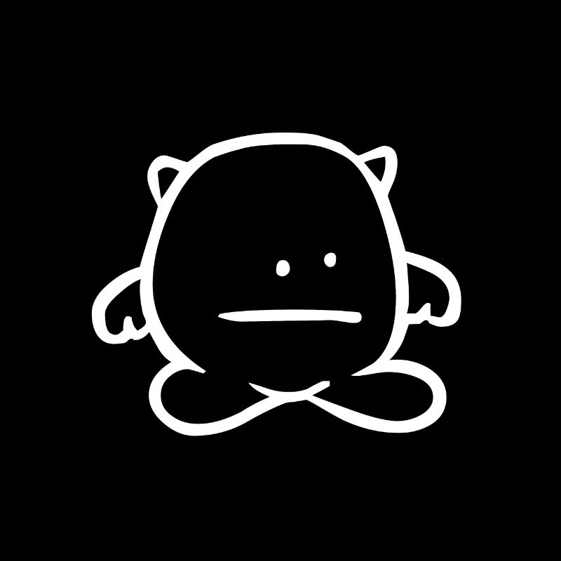 Trauriges Monster / Männchen (Weiß)