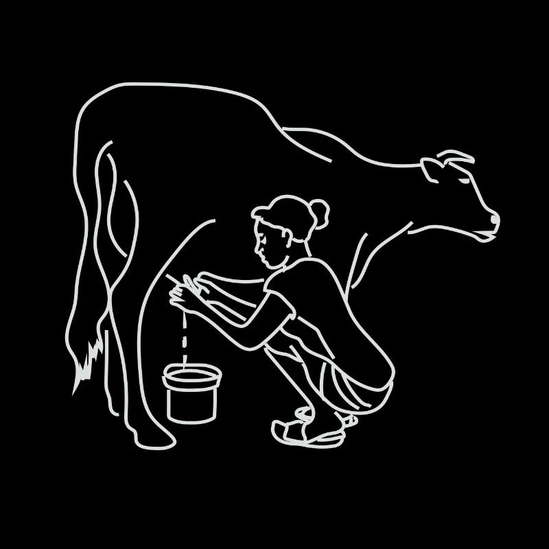 Cow milk farm cows stall gift idea milk