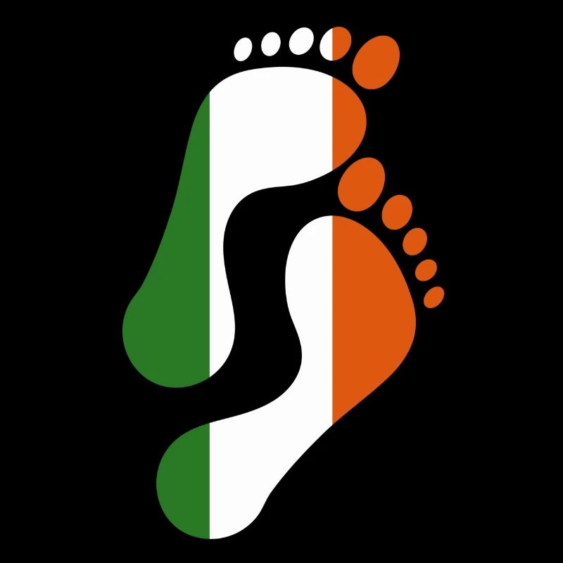 Irlande Empreinte drapeau
