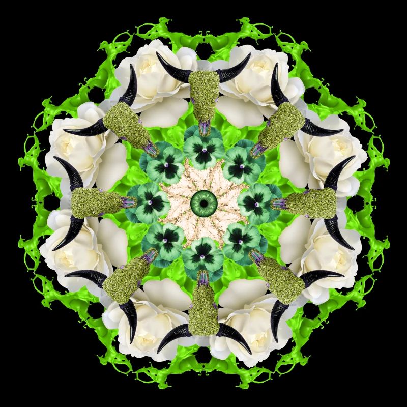 green cows mandala