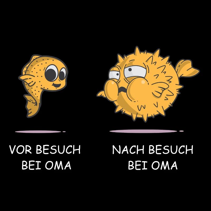 Essen bei Oma Kugelfisch Großmutter Großvater