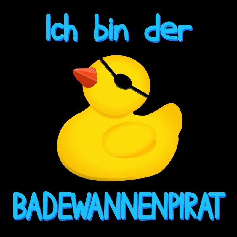 Idée cadeau de canard en caoutchouc pirate de baignoire