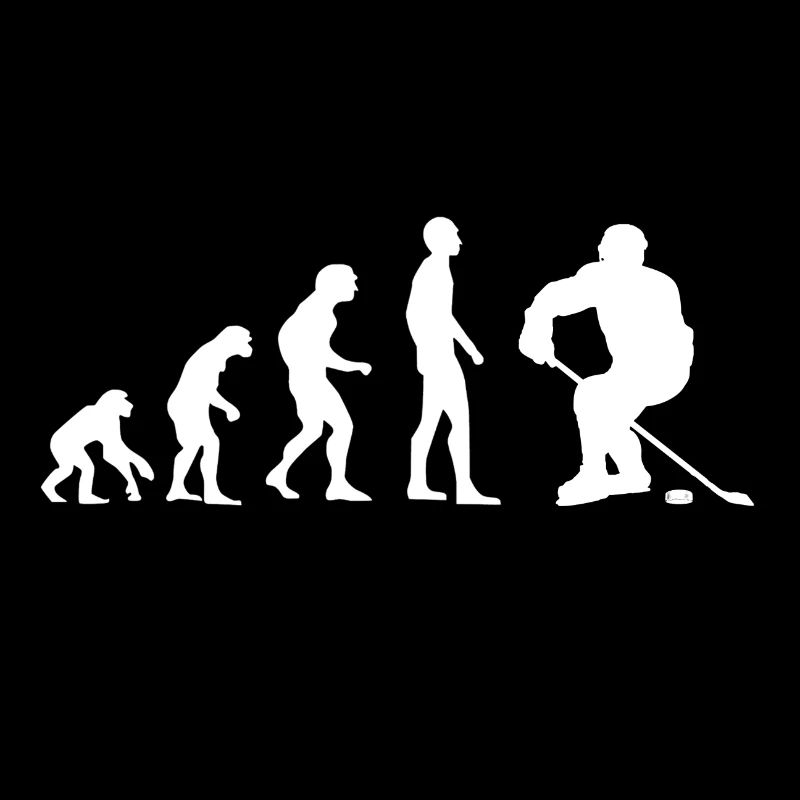 Evolution hockey sur glace, ice-hockey blanc