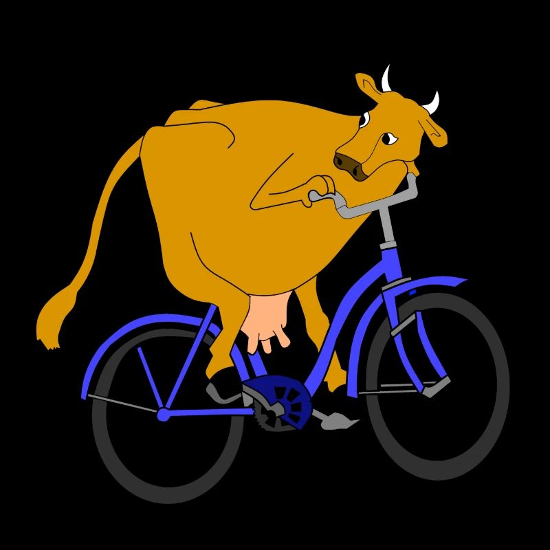 Cow on a wheel
