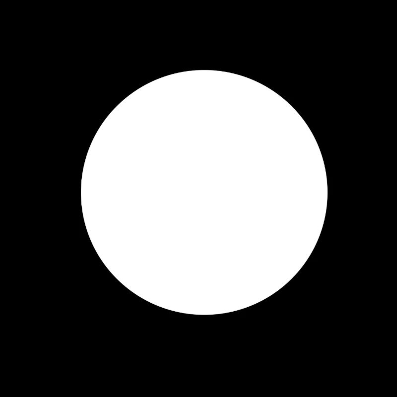 white circle