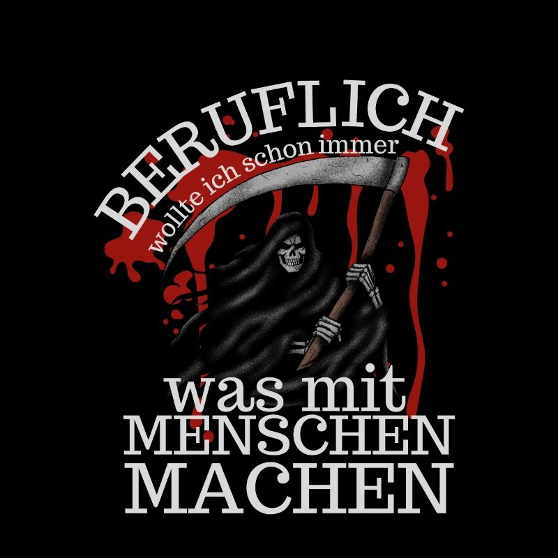 beruflich menschen machen halloween gothic spruch