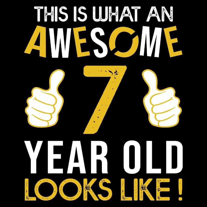 Geburtstag 7 Jahre awesome geschenk junge 7 jahre
