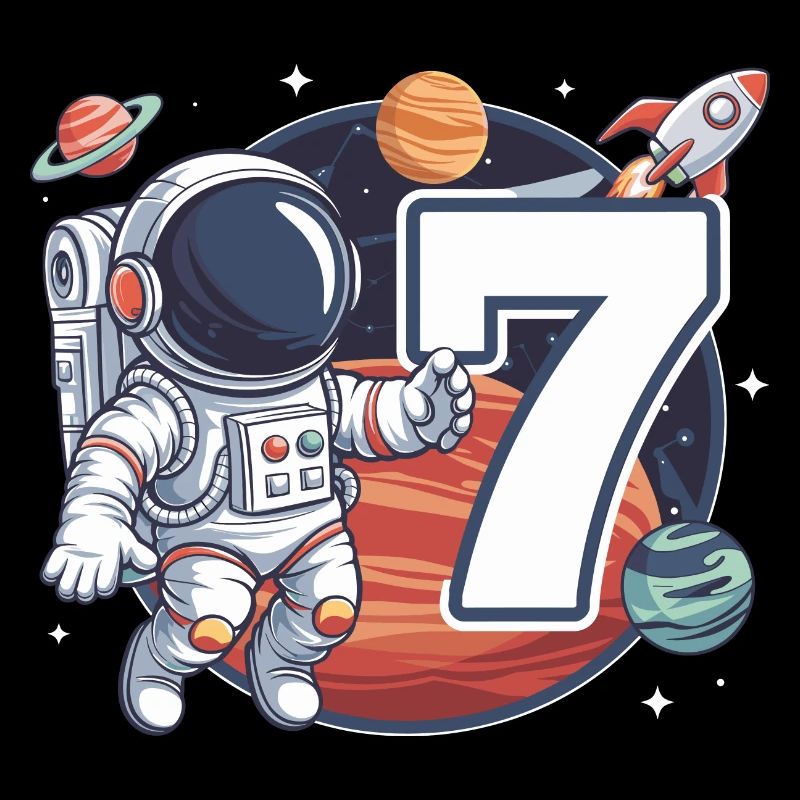 7e anniversaire Astronaute Aventure spatiale pour les garçons