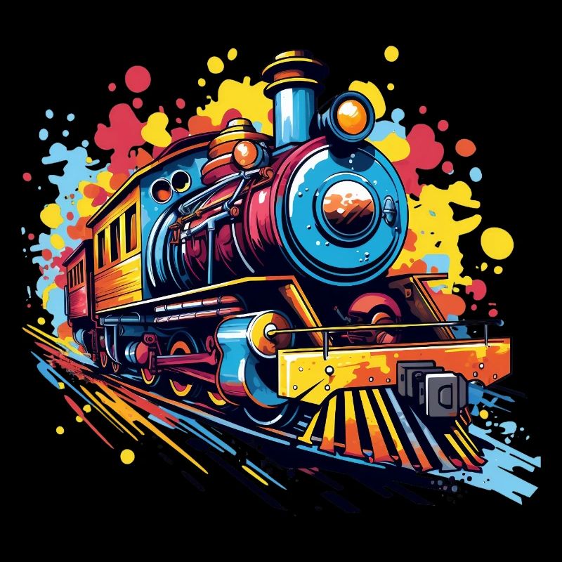 Train coloré