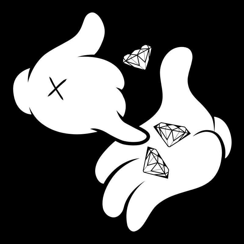 Comic Hands Diamonds