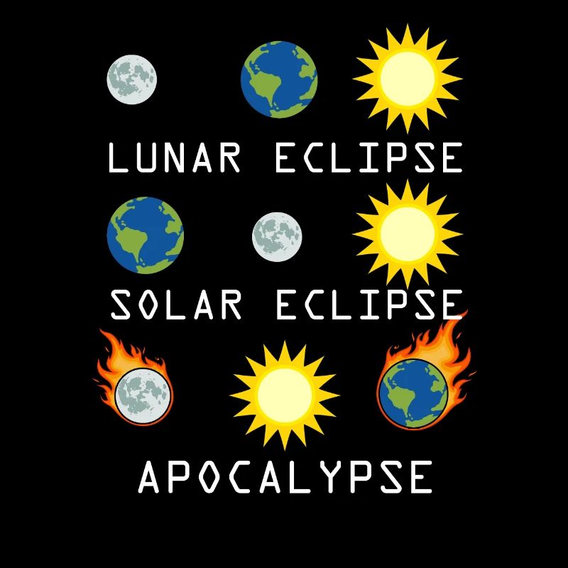 Lunar Solar Eclipse and Apocalypse Funny Science