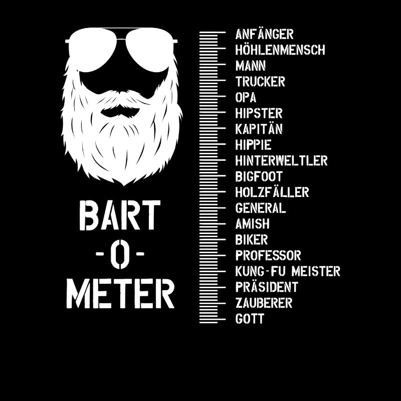 Bart Vollbart Männer Bartträger Bart-o-Meter