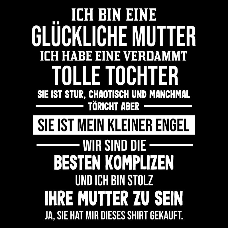Ich bin eine glückliche Mutter einer Tochter