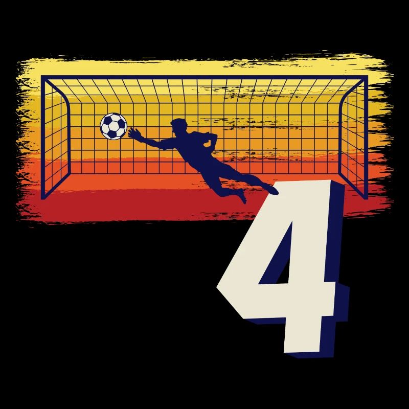 Fußball Torwart 4. Geburtstag Keeper