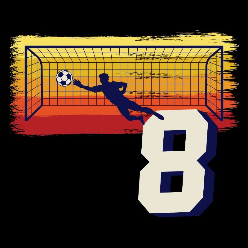 Fußball Torwart 8. Geburtstag Keeper