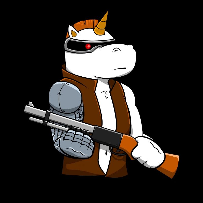 Einhorn Cyborg Mechaniker Geschenk