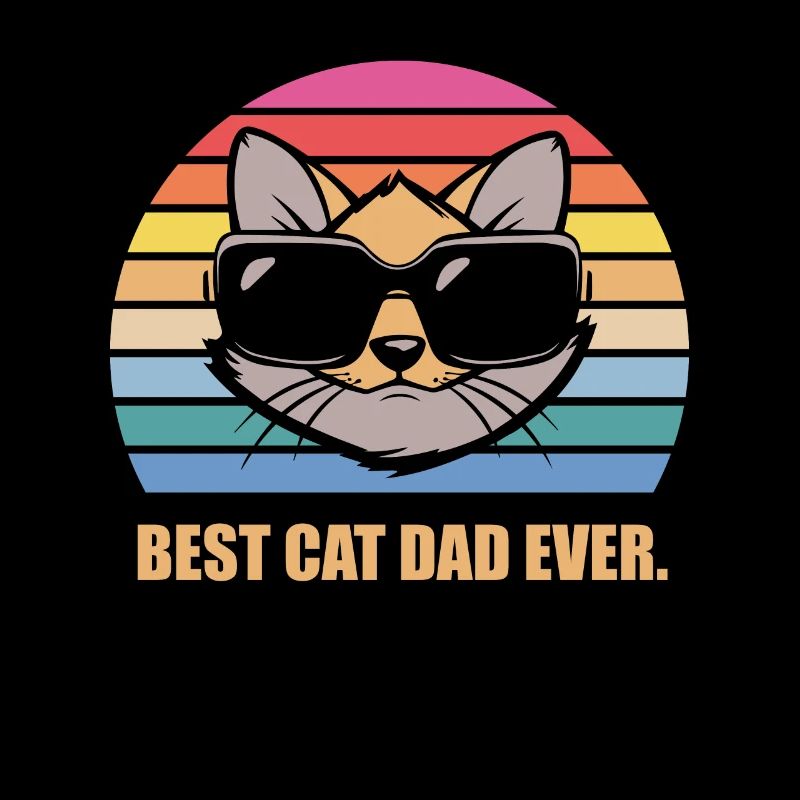 Cadeau de papa de chat de chat de chats