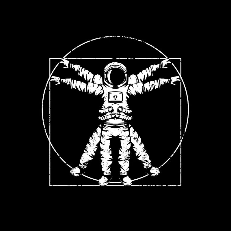 Vitruvian astronaut gift