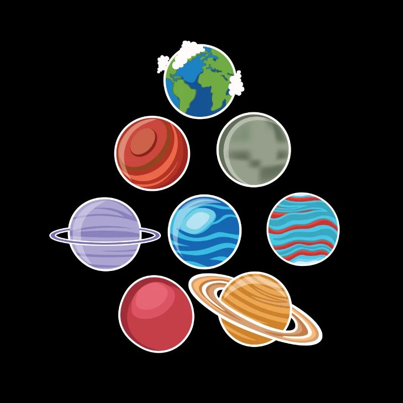 Huit planètes De l’espace du système solaire