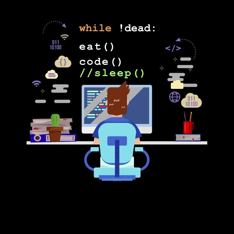 Eat Sleep Code Informatik-Programmierung