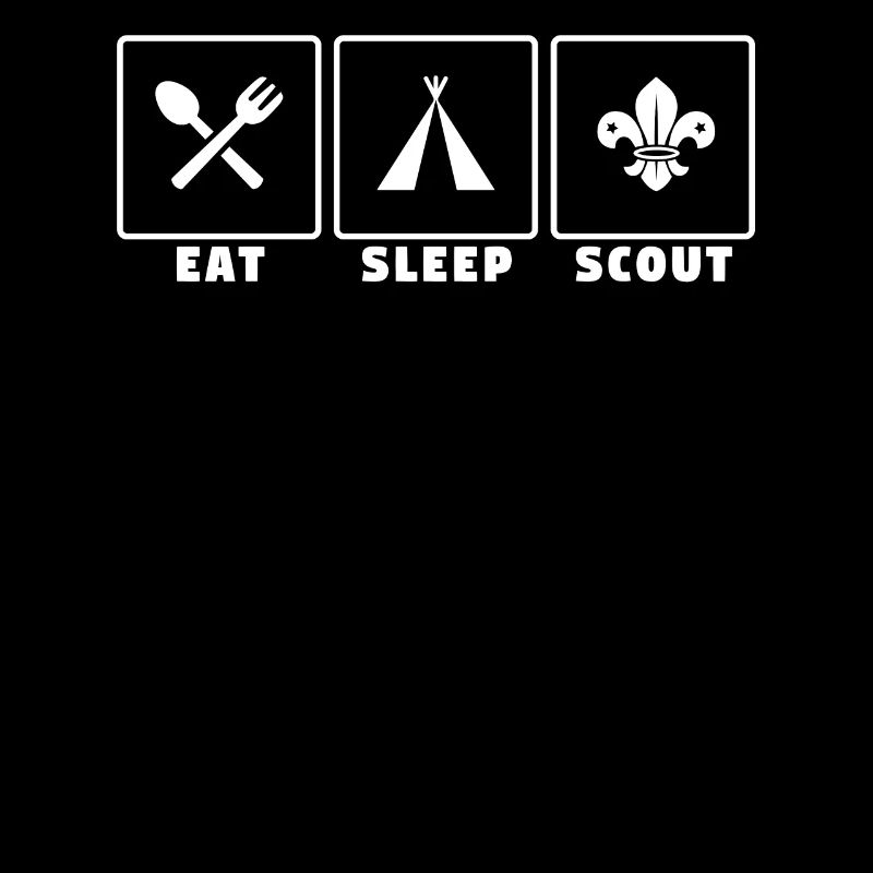 Tshirt Vector Smart Object 009Essen Sie Schlaf Scout Scout