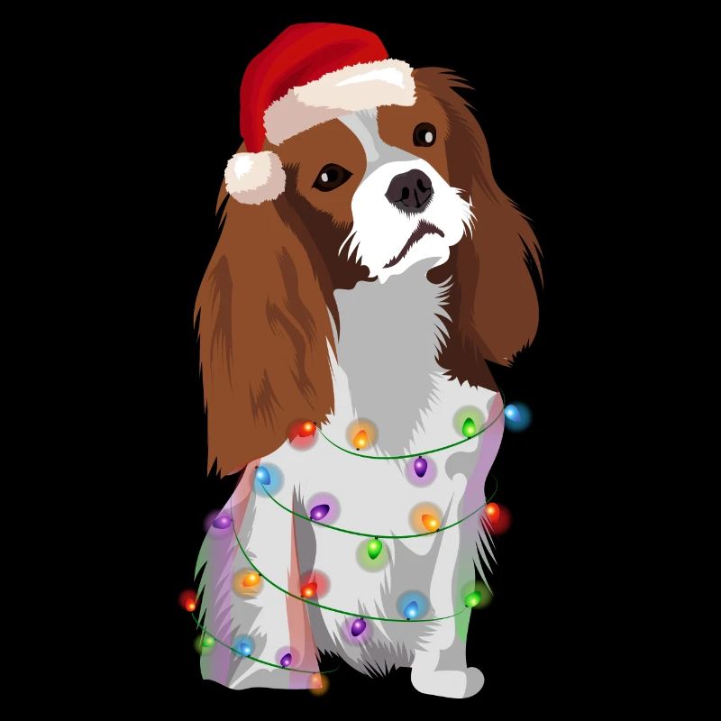 Cavalier King Charles Spaniel Hund Lichterkette We