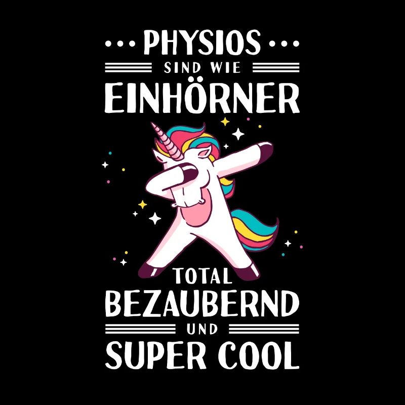 Unicorn Einhorn Physios Geschenk