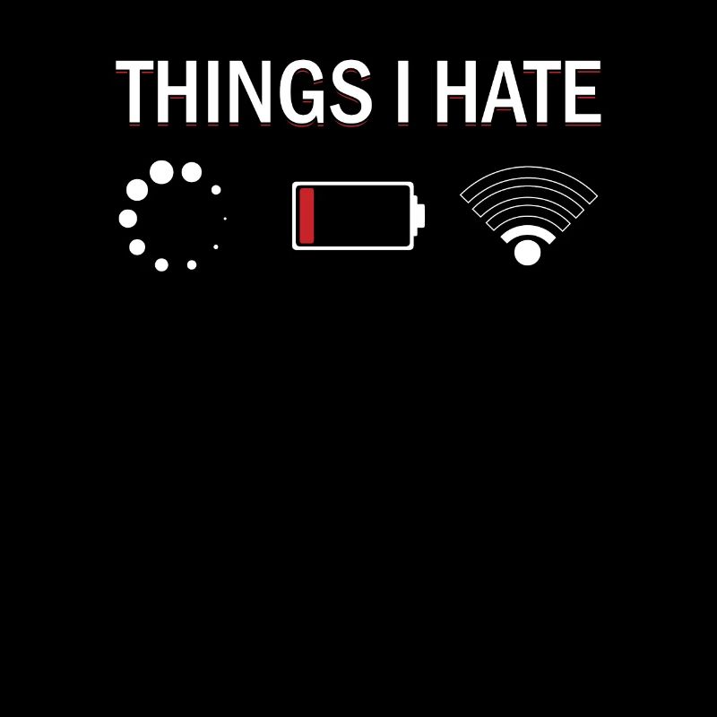 Things I Hate Programmer Nerd Funny Code Geschenk