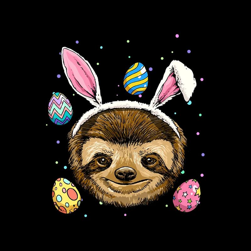 Easter Bunny Sloth Easter Sloth Sloth Lazy Cute Sl