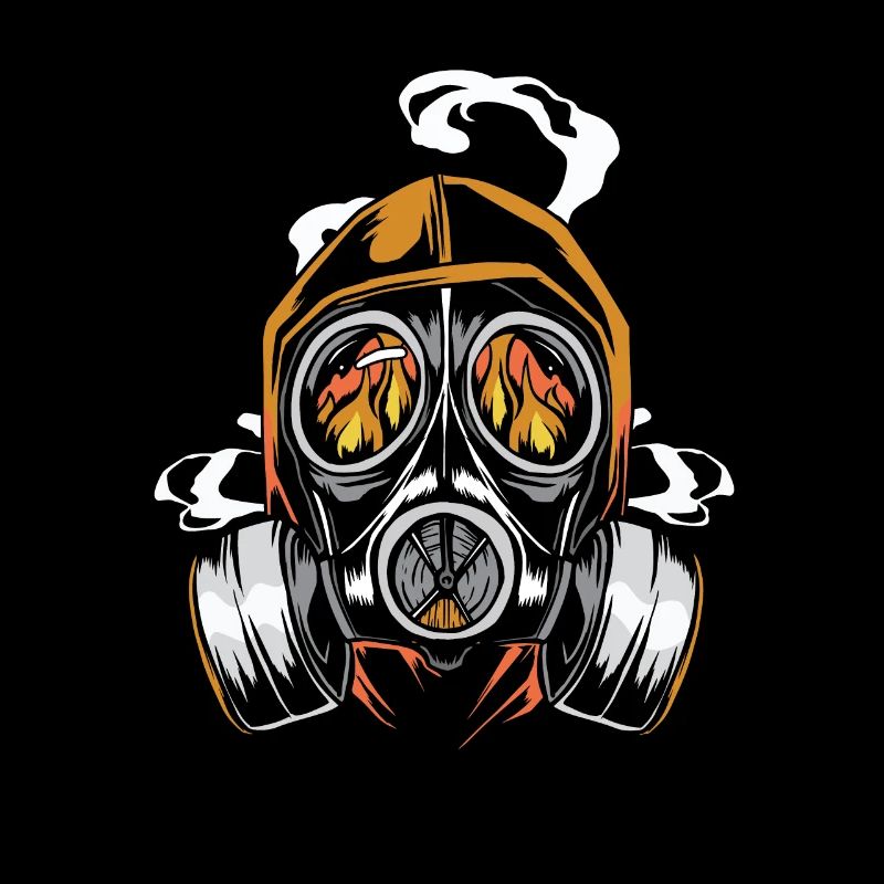 Peste de catastrophe de masque à gaz