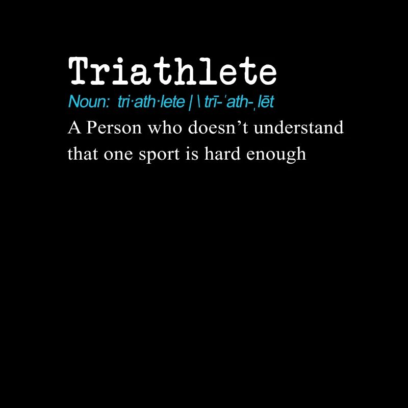 Conception drôle de cadeau de définition de triathlète