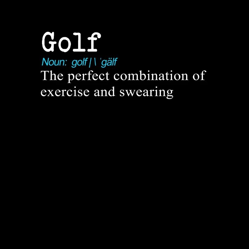 Conception drôle de cadeau de définition de golf