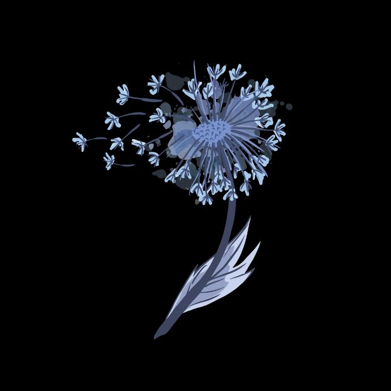 Löwenzahn Pusteblume Samen Verweht Wind Symbol