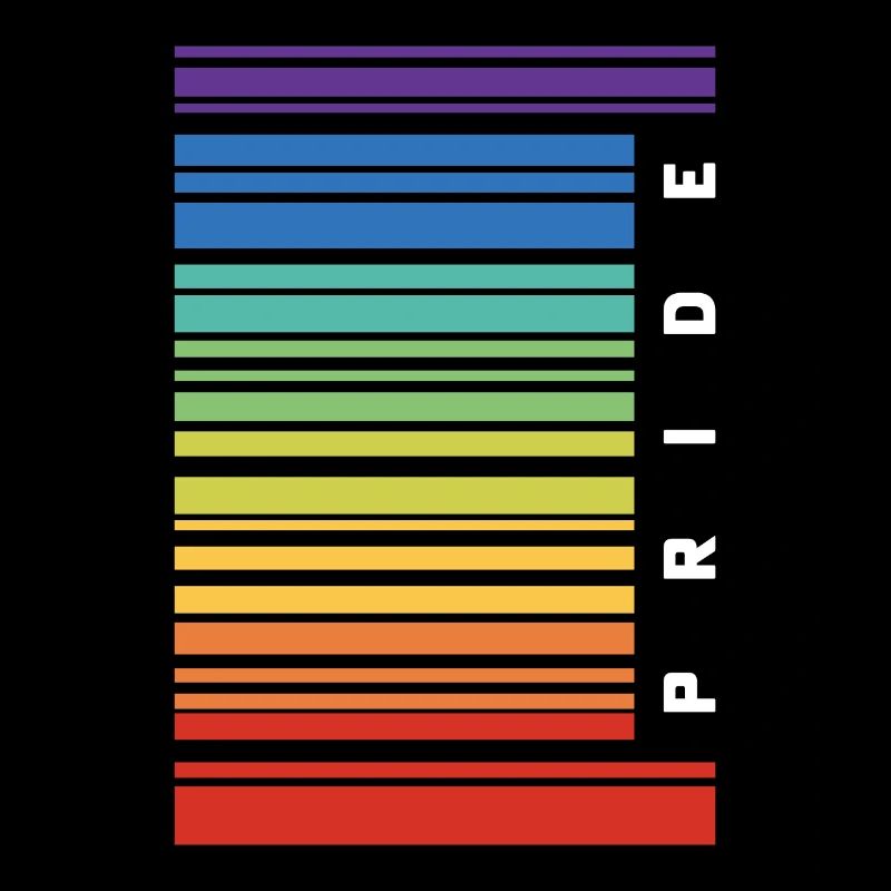 Barcode Gay Pride LGBT Lesbian Bisexual Flag