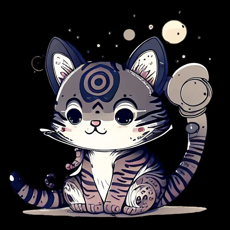 Design de chat super mignon.