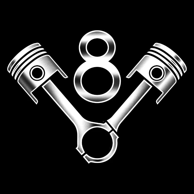 V8 cylinder engine design for muscle car fans