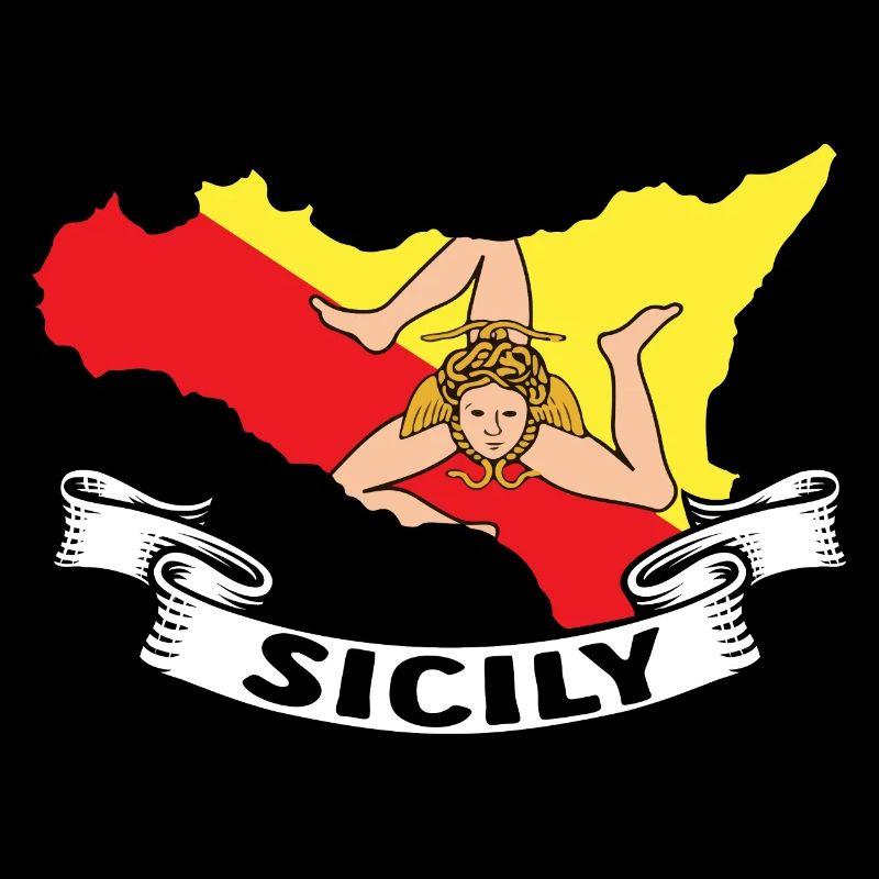 Sicile Drapeau Italie Sicile