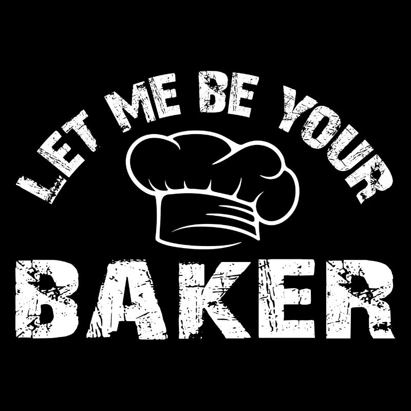 Lass mich Dein Bäcker sein mit Bäckermütze