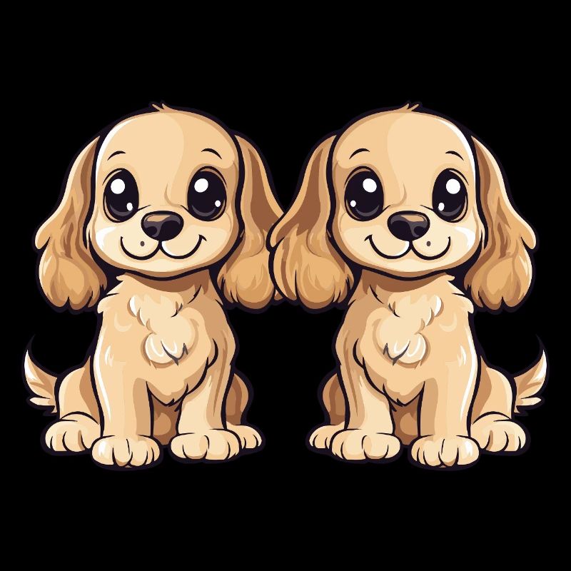 Cocker Spaniel Dog Comic