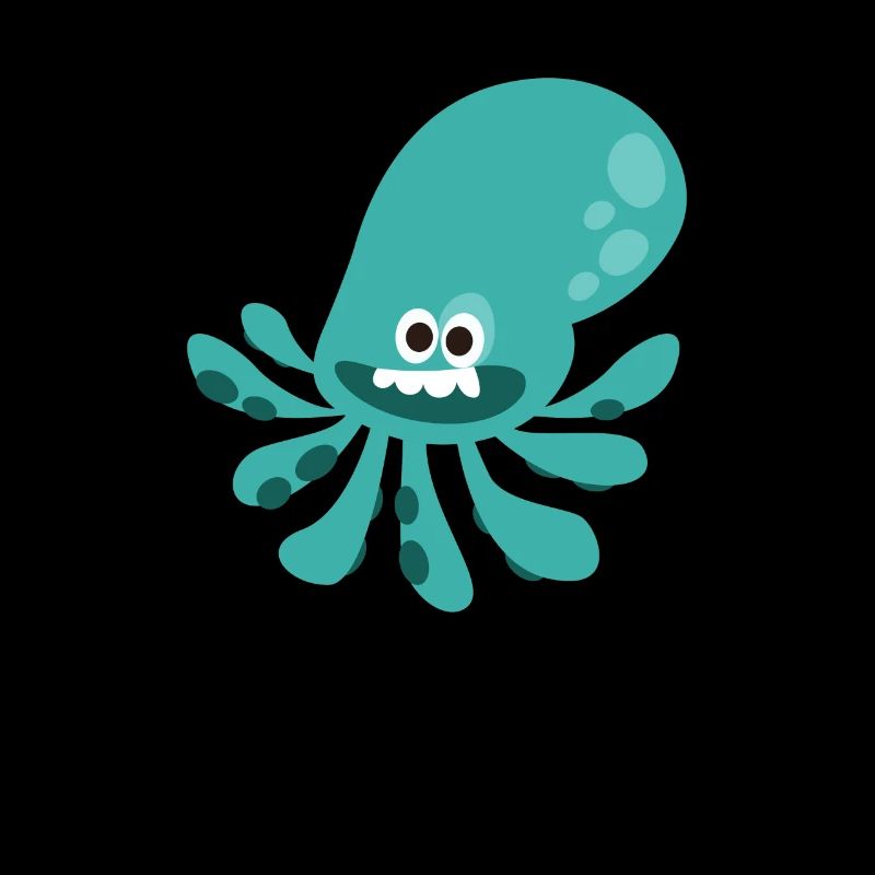 Comic Octopus Gift Child Son Daughter Octopus