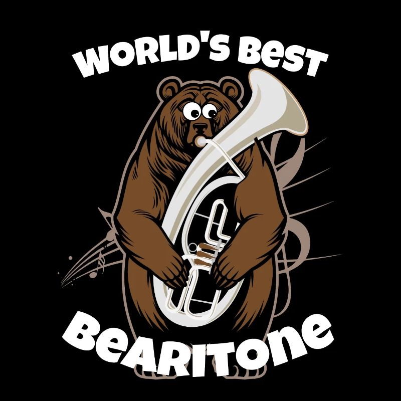 Lustiger Euphonium-Baritonentwurf Blaskapelle