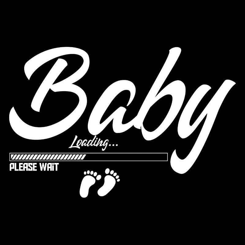 Baby Loading please wait Eltern Mama Papa Geschenk