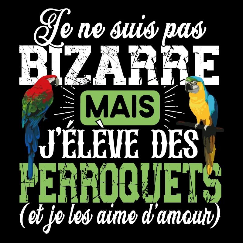 Perroquet Oiseau Perruche Ara Conure Cadeau Humour