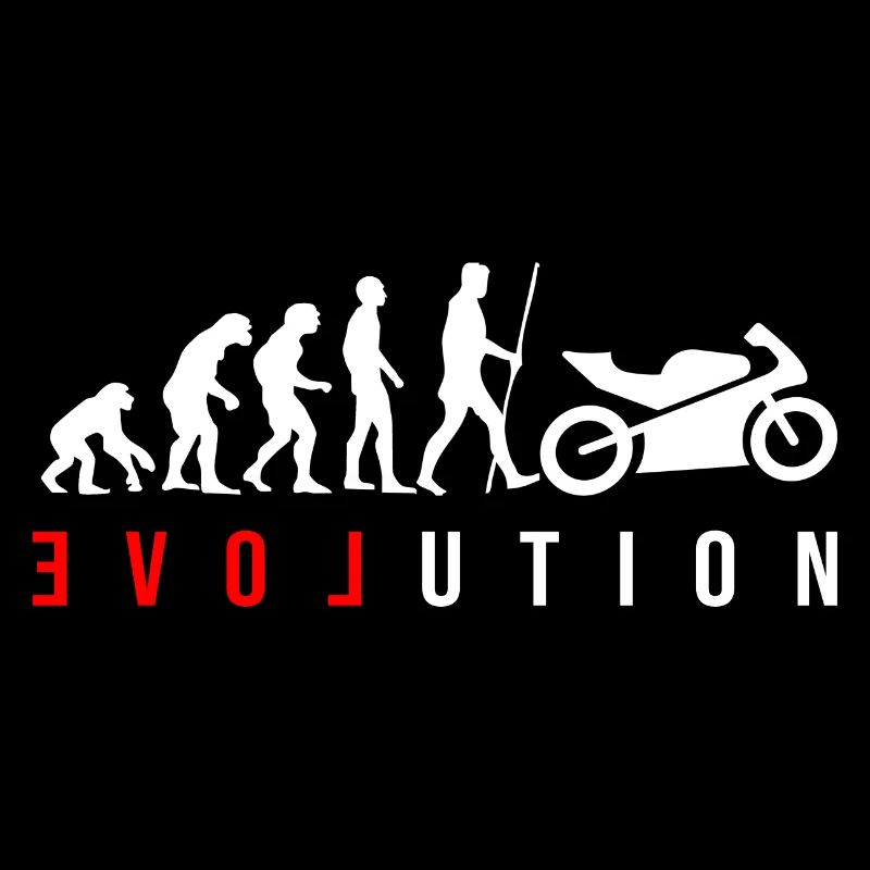 L’évolution de l’humanité est la moto