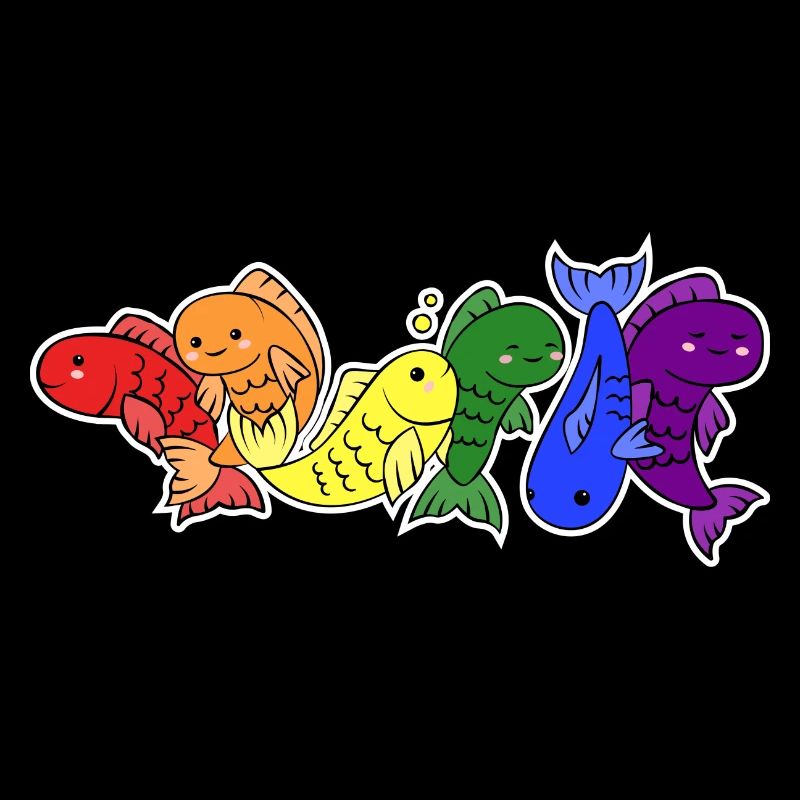 Conception de poisson drapeau LGBT + pour les personnes LGBT +