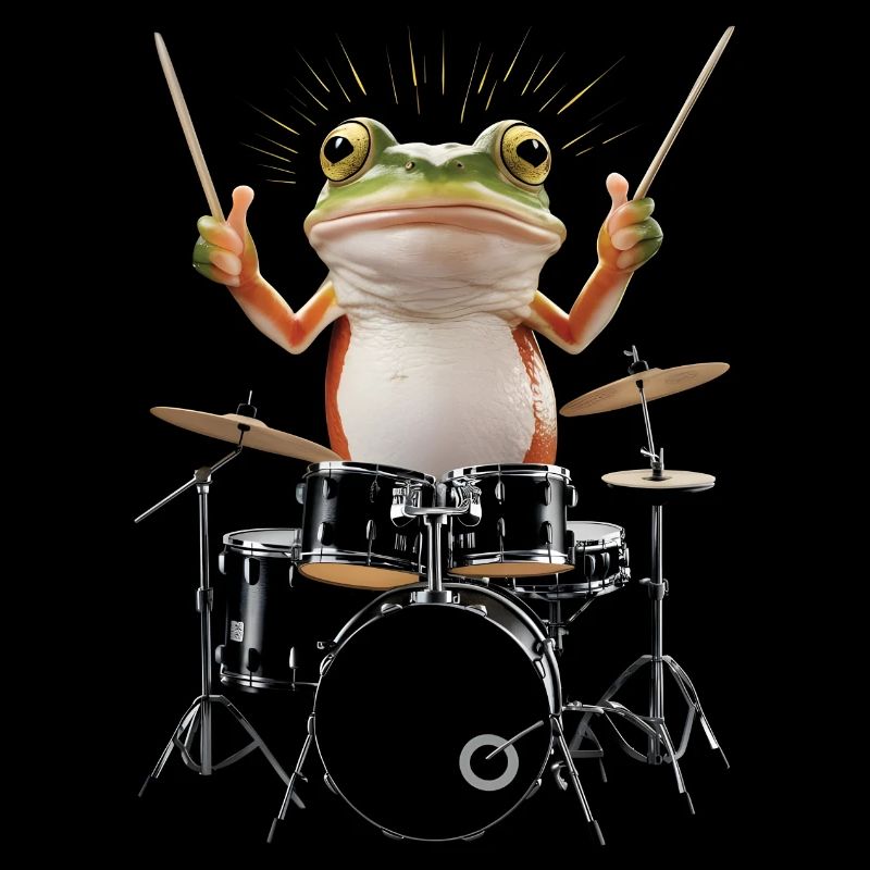 Frosch Schlagzeug